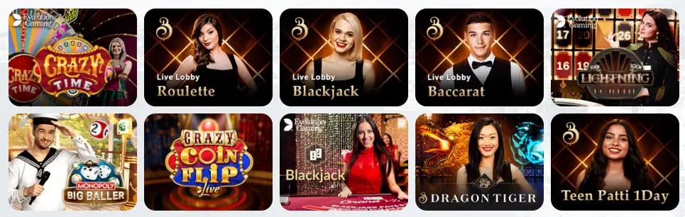 Jeux de casino en direct MyEmpire Casino